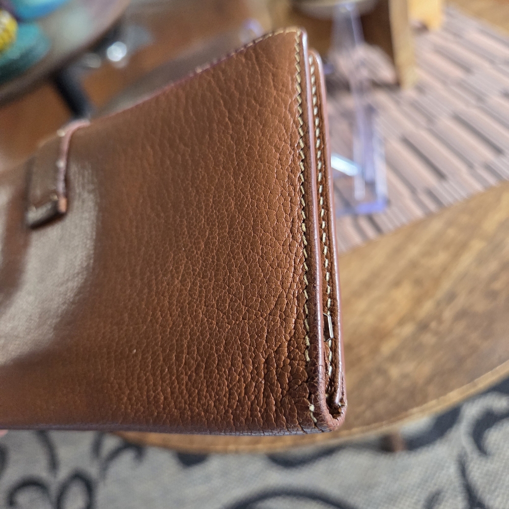 Genuine Hermes Brown Leather Wallet - Picture 6 of 10